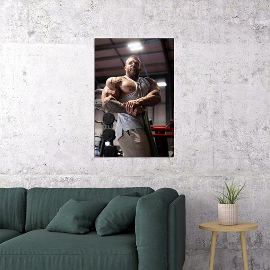 Iain Valliere Gym Shot Famous Bodybuilder Poster Bodybuilding Workout HD Photo Print - xonomax