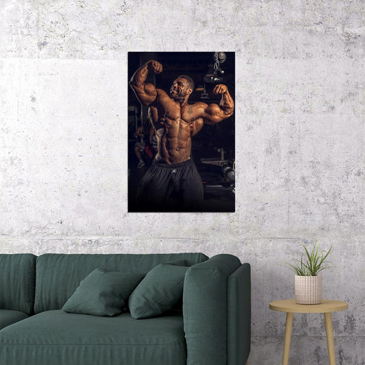 Nathan De Asha Gym Famous Bodybuilder Poster Bodybuilding Workout HD Photo Print - xonomax