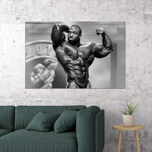 Cedric McMillan Black And White Famous Bodybuilder Poster Bodybuilding Workout HD Photo Print - xonomax