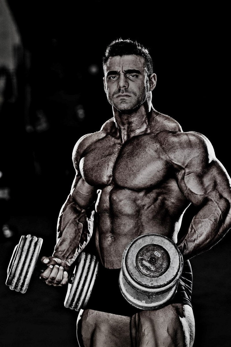 Rafael Brandao Black And White Gym Famous Brazilian Bodybuilder Poster Bodybuilding HD Photo Print