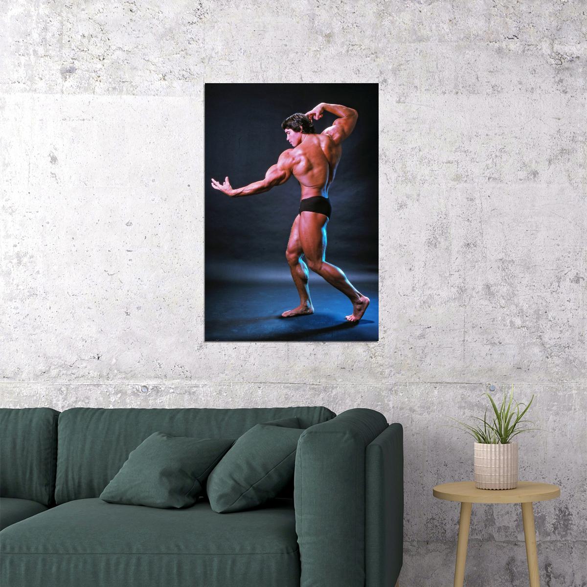Arnold Schwarzenegger Old School Bodybuilding Icon Poster Famous Bodybuilder HD Photo Print