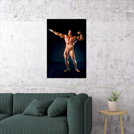 Arnold Schwarzenegger Old School Bodybuilding Icon Poster Famous Bodybuilder HD Photo Print - xonomax