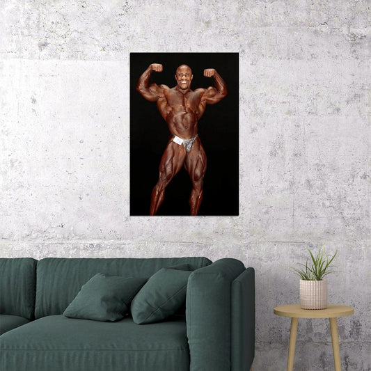 Charles Griffen Olympia Pose Famous Bodybuilder Poster Bodybuilding Workout HD Photo Print - xonomax