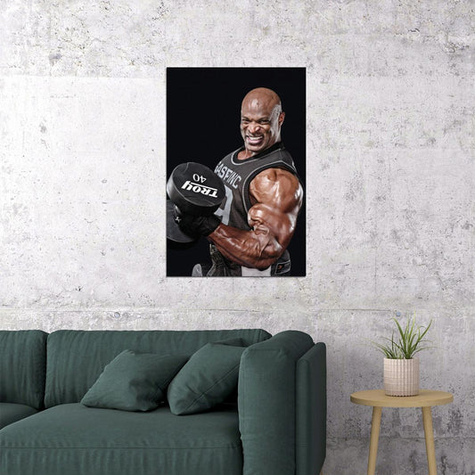Ronnie Coleman Old School Bodybuilding Icon Poster Famous Bodybuilder HD Photo Print - xonomax