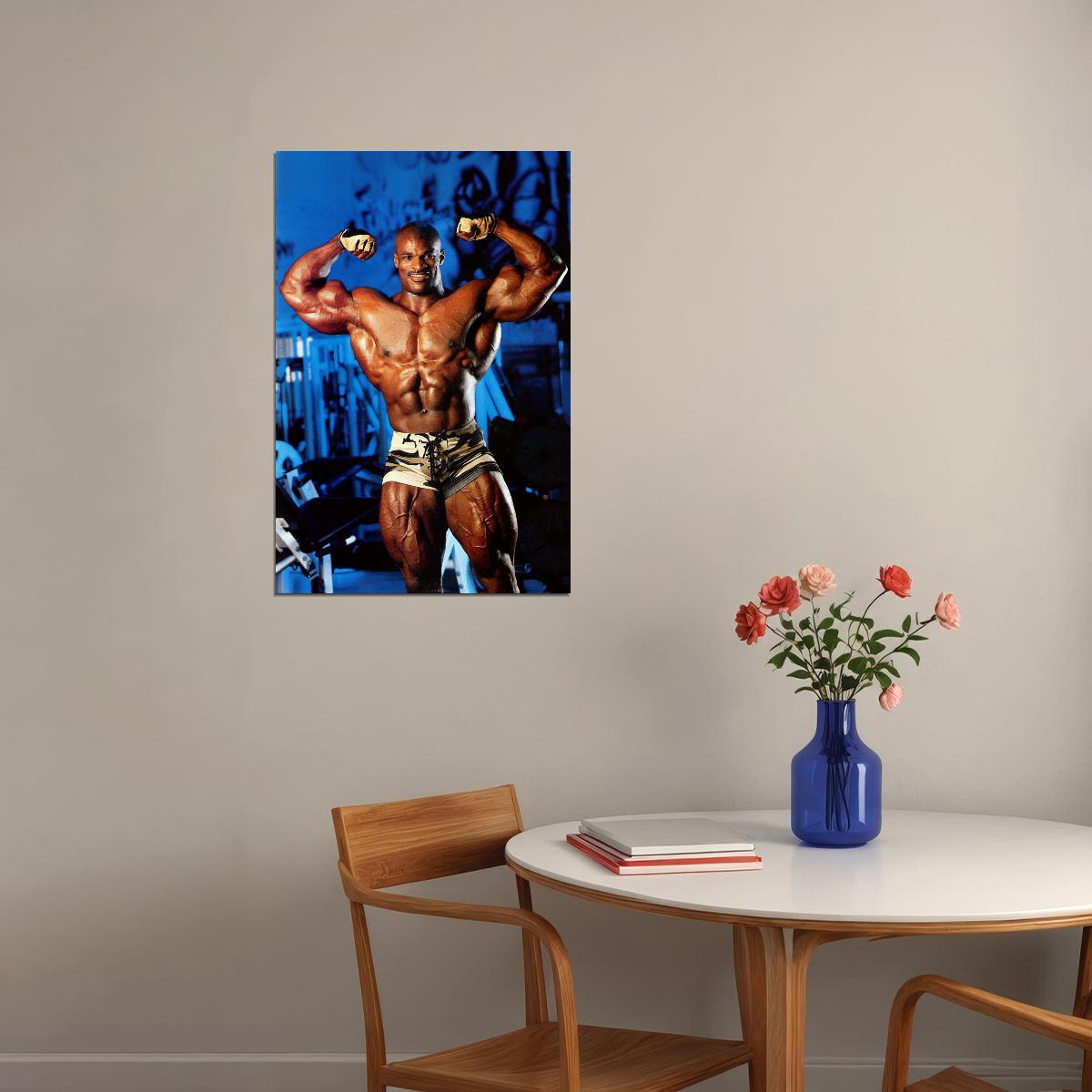 Ronnie Coleman Old School Bodybuilding Icon Poster Famous Bodybuilder HD Photo Print - xonomax