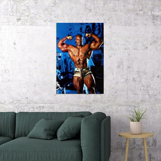 Ronnie Coleman Old School Bodybuilding Icon Poster Famous Bodybuilder HD Photo Print - xonomax