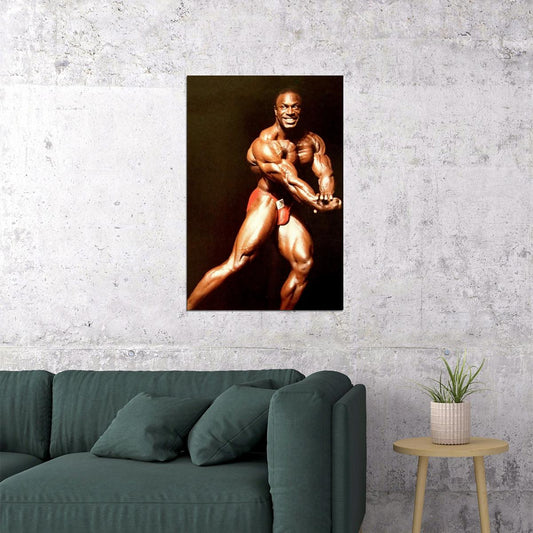 Lee Haney 1988 Old School Bodybuilding Icon Poster Famous Bodybuilder HD Photo Print - xonomax