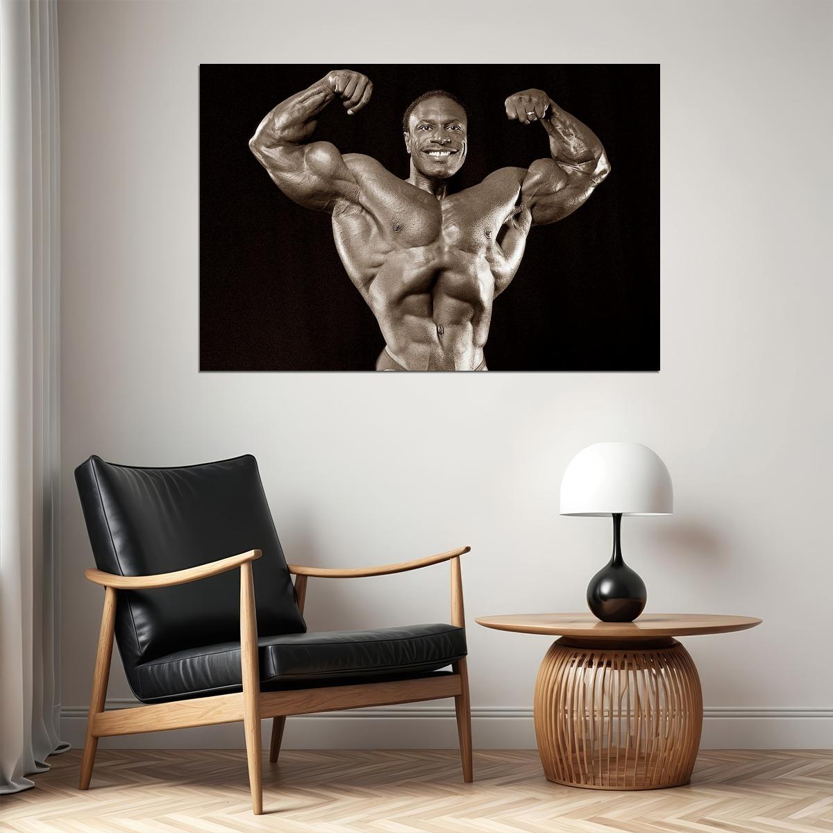 Lee Haney Old School Bodybuilding Icon Poster Famous Bodybuilder HD Photo Print