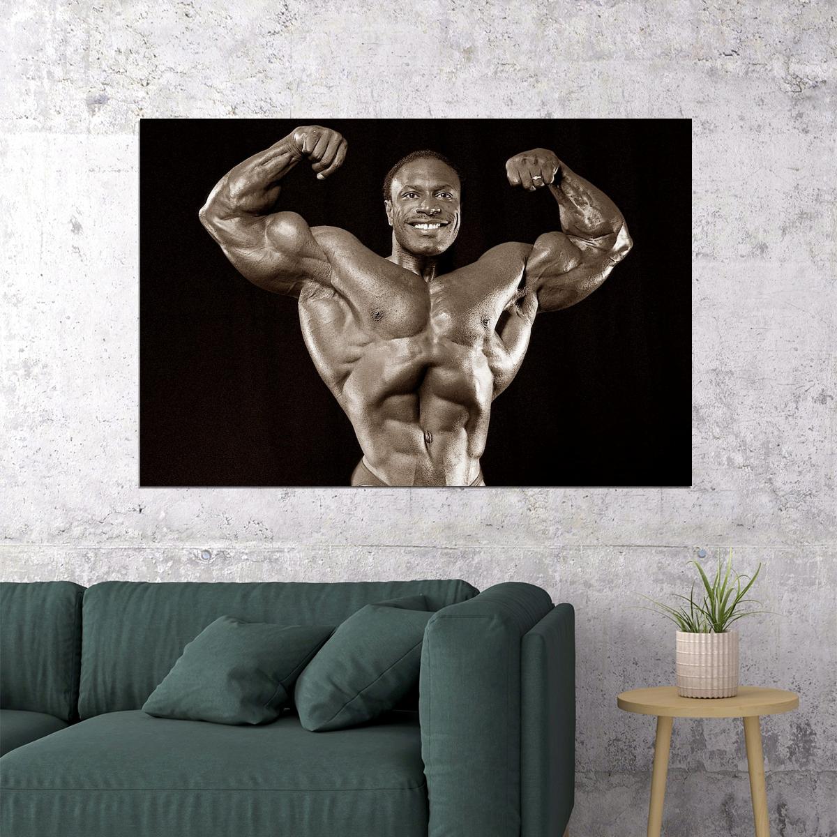Lee Haney Old School Bodybuilding Icon Poster Famous Bodybuilder HD Photo Print