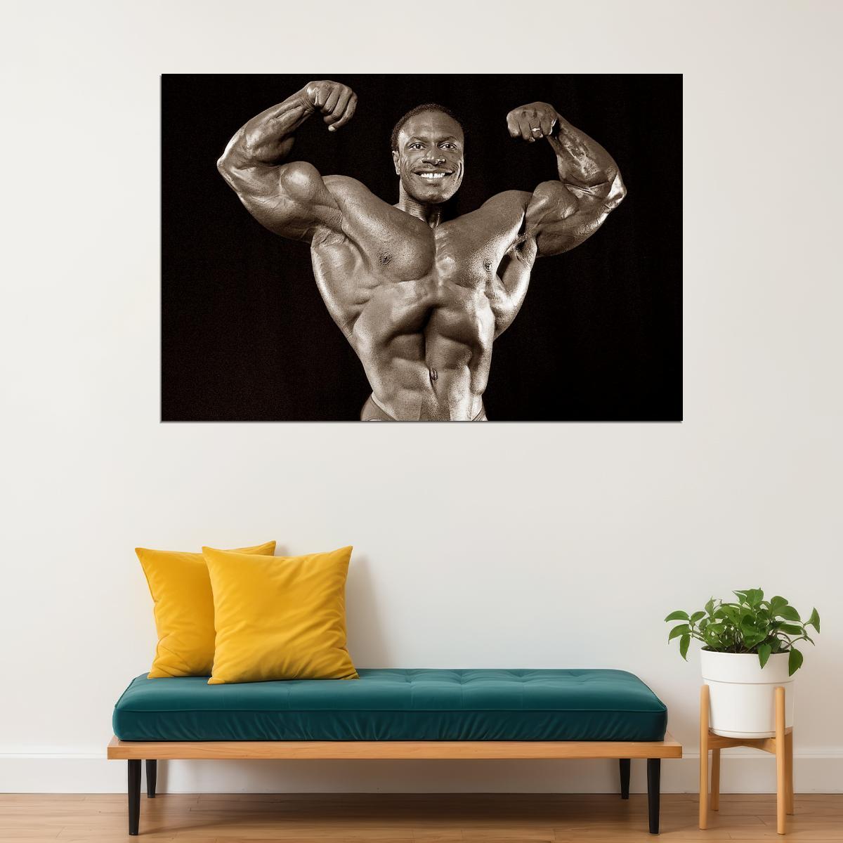 Lee Haney Old School Bodybuilding Icon Poster Famous Bodybuilder HD Photo Print
