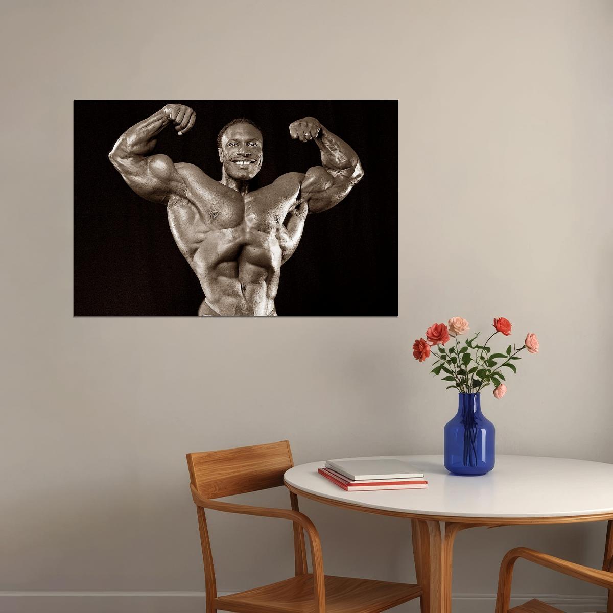 Lee Haney Old School Bodybuilding Icon Poster Famous Bodybuilder HD Photo Print