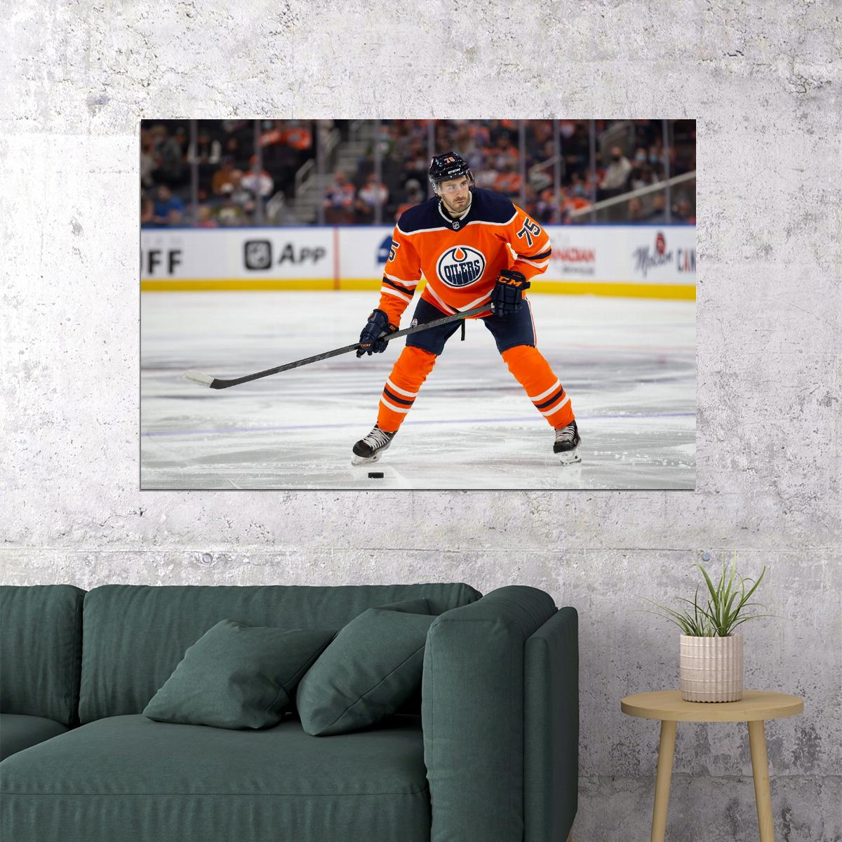 Evan Bouchard Famous USA Hockey Player Poster North America Hockey HD Photo Print