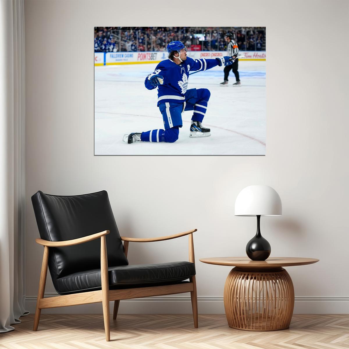 Auston Matthews Pose Famous USA Hockey Player Poster North America Hockey HD Photo Print