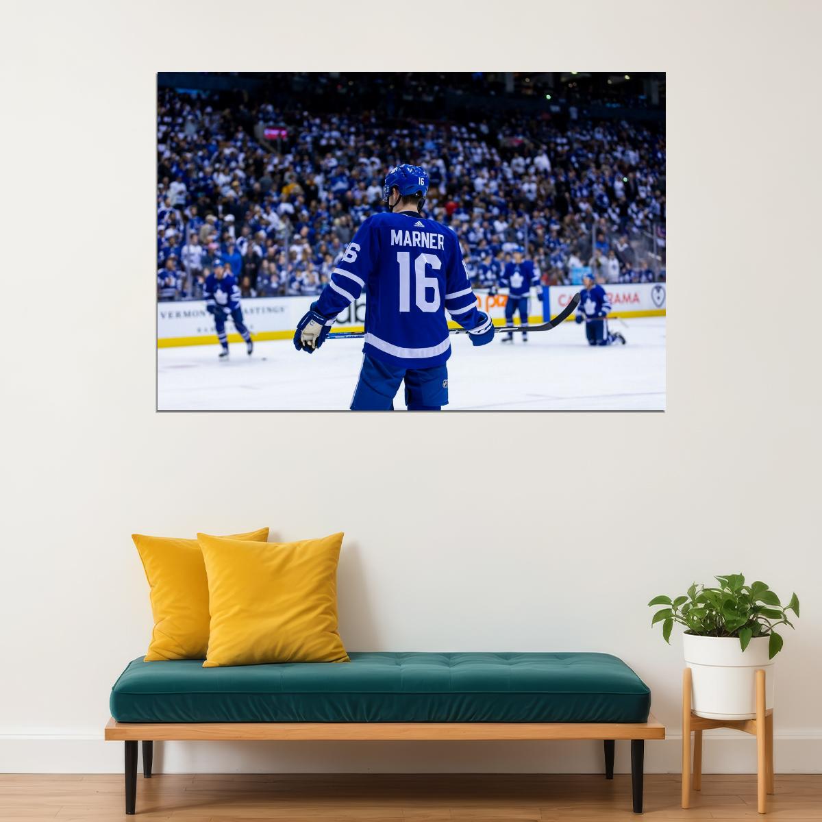 Mitch Marner Back Shot Famous USA Hockey Player Poster North America Hockey HD Photo Print