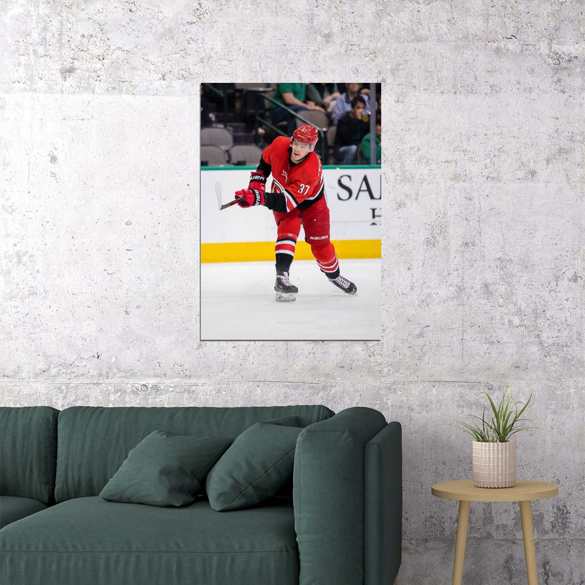 Andrei Svechnikov Famous USA Hockey Player Poster North America Hockey HD Photo Print