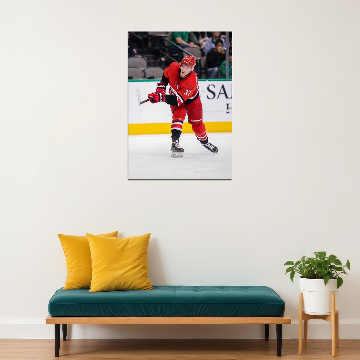 Andrei Svechnikov Famous USA Hockey Player Poster North America Hockey HD Photo Print