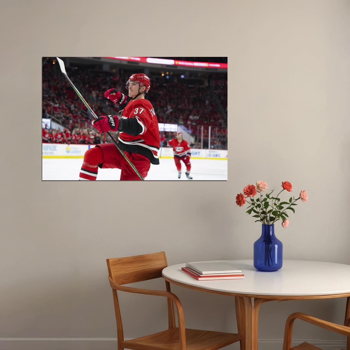 Andrei Svechnikov Famous USA Hockey Player Poster North America Hockey HD Photo Print