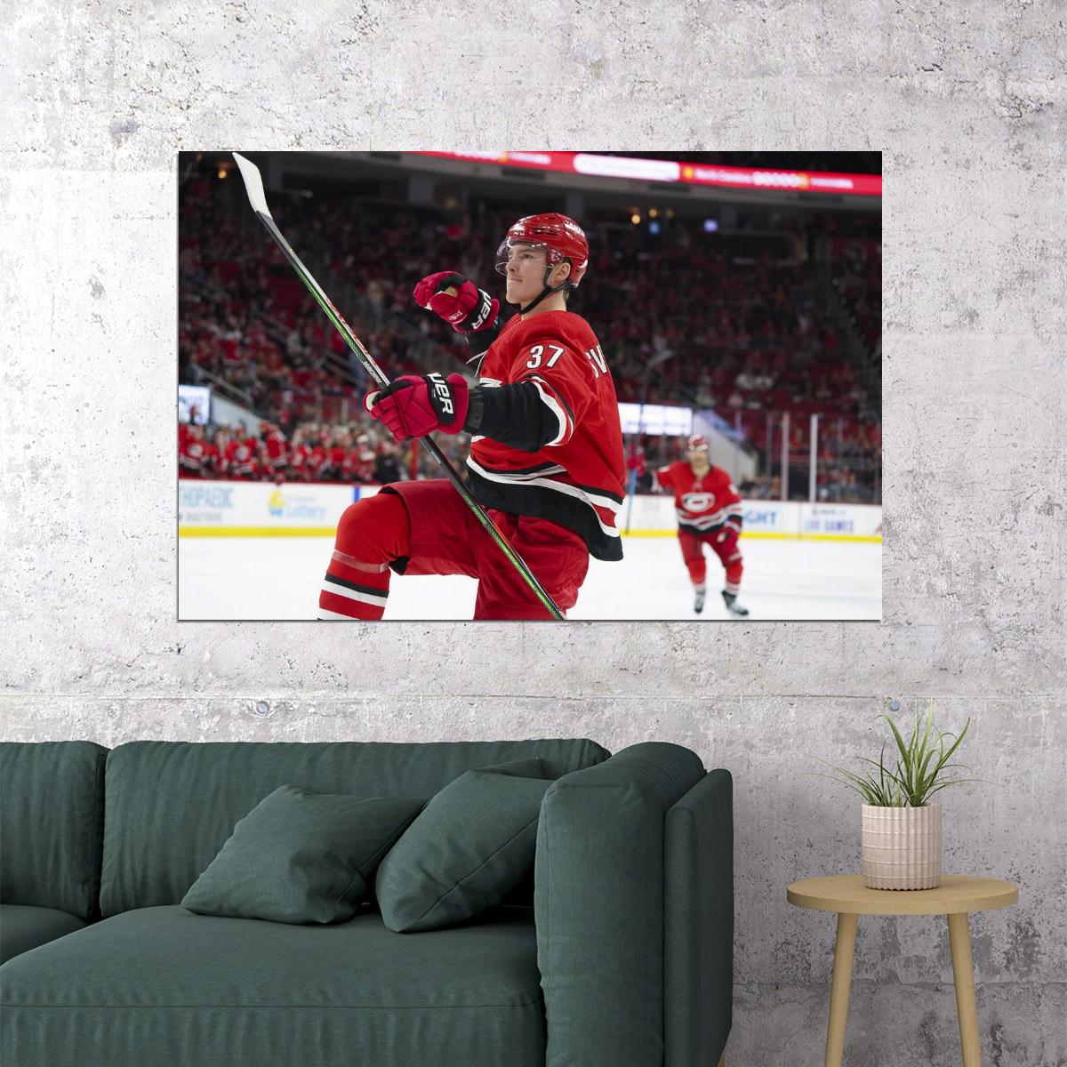 Andrei Svechnikov Famous USA Hockey Player Poster North America Hockey HD Photo Print