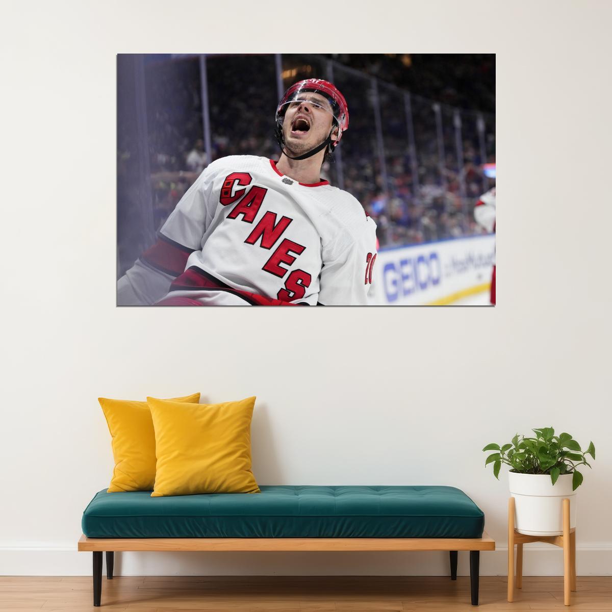 Brady Skjei Scream Famous USA Hockey Player Poster North America Hockey HD Photo Print