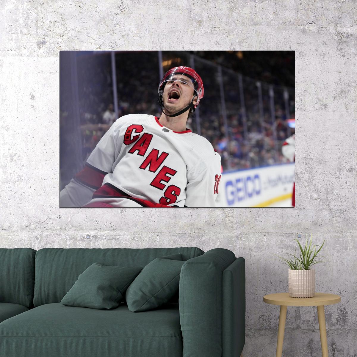 Brady Skjei Scream Famous USA Hockey Player Poster North America Hockey HD Photo Print