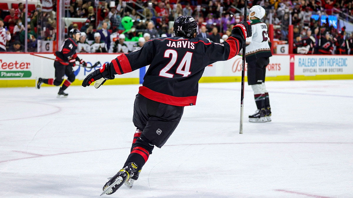 Seth Jarvis Cool Back Shot Famous USA Hockey Player Poster North America Hockey HD Photo Print