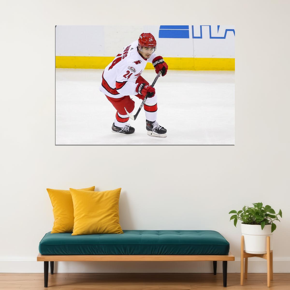 Seth Jarvis Famous USA Hockey Player Poster North America Hockey HD Photo Print