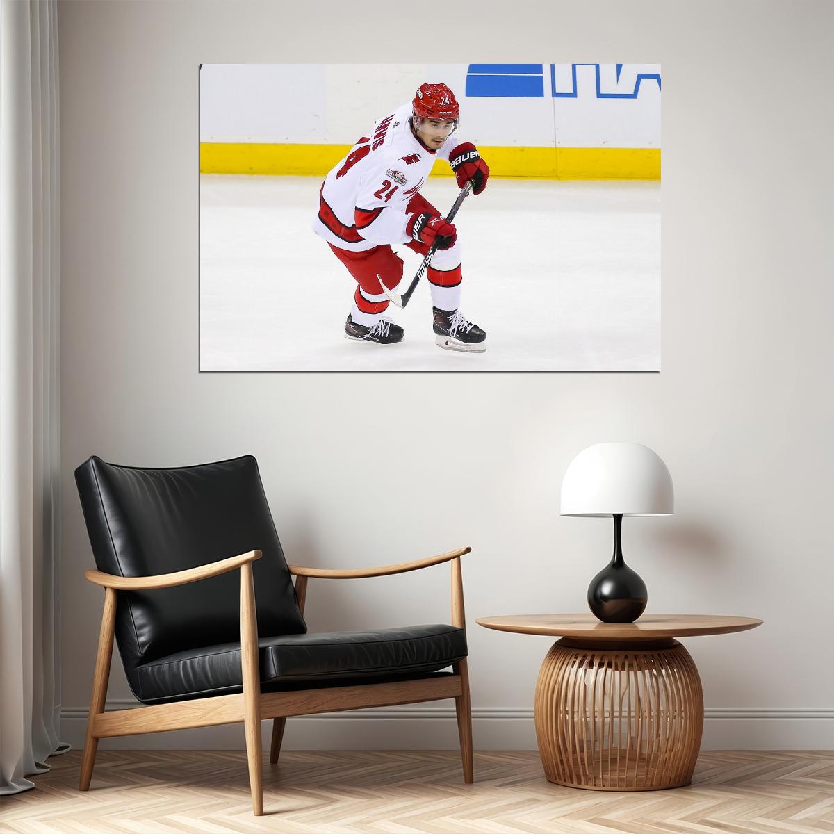 Seth Jarvis Famous USA Hockey Player Poster North America Hockey HD Photo Print