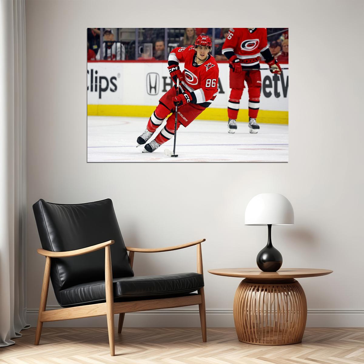 Teuvo Teravainen Famous USA Hockey Player Poster North America Hockey HD Photo Print