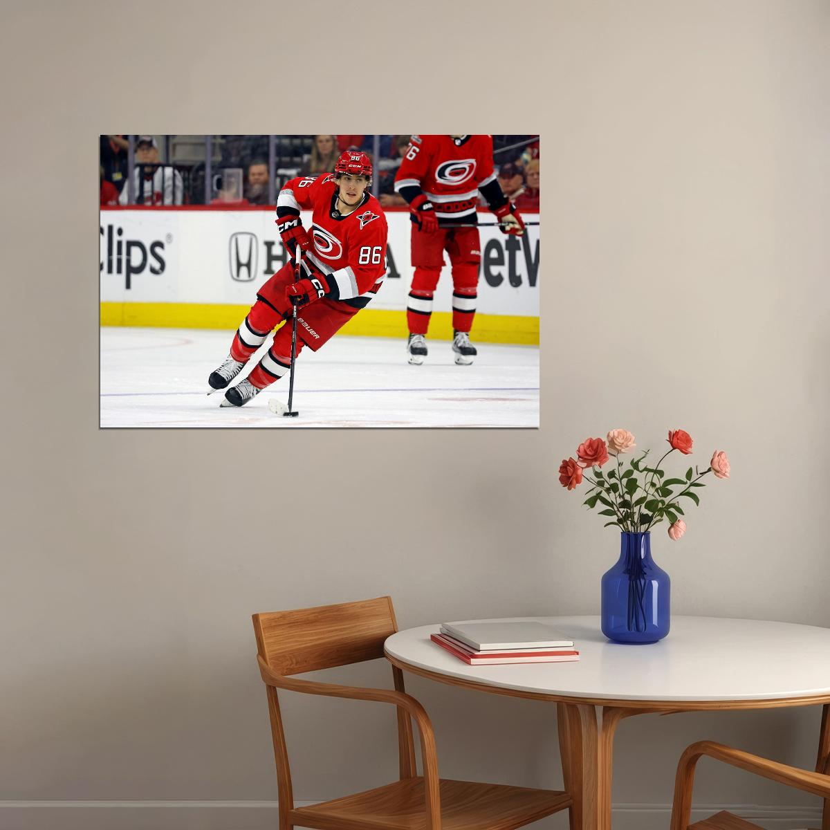 Teuvo Teravainen Famous USA Hockey Player Poster North America Hockey HD Photo Print