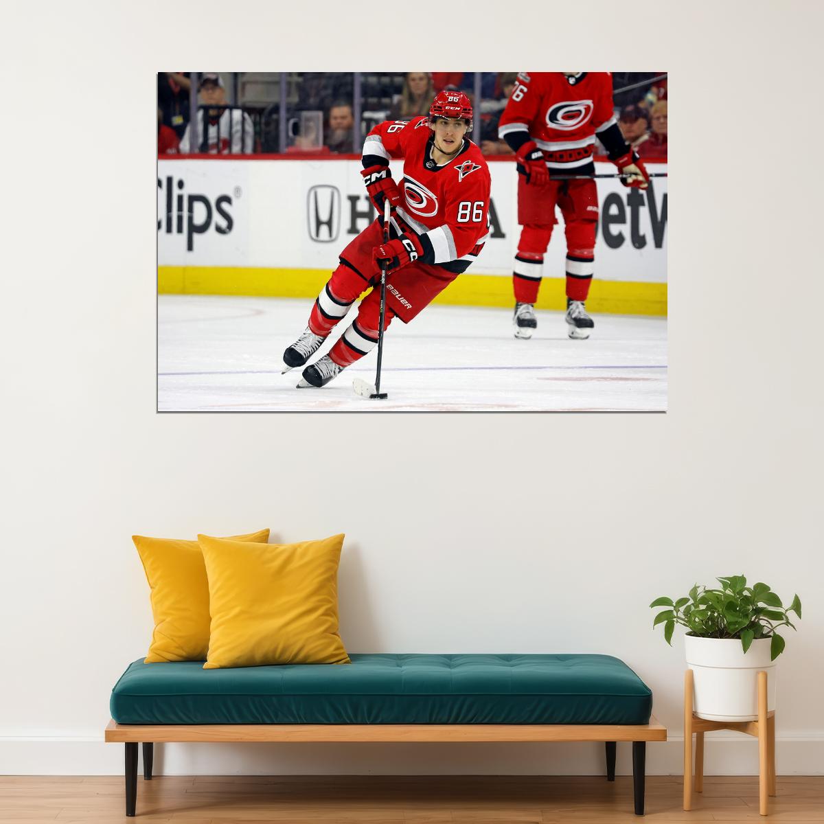 Teuvo Teravainen Famous USA Hockey Player Poster North America Hockey HD Photo Print