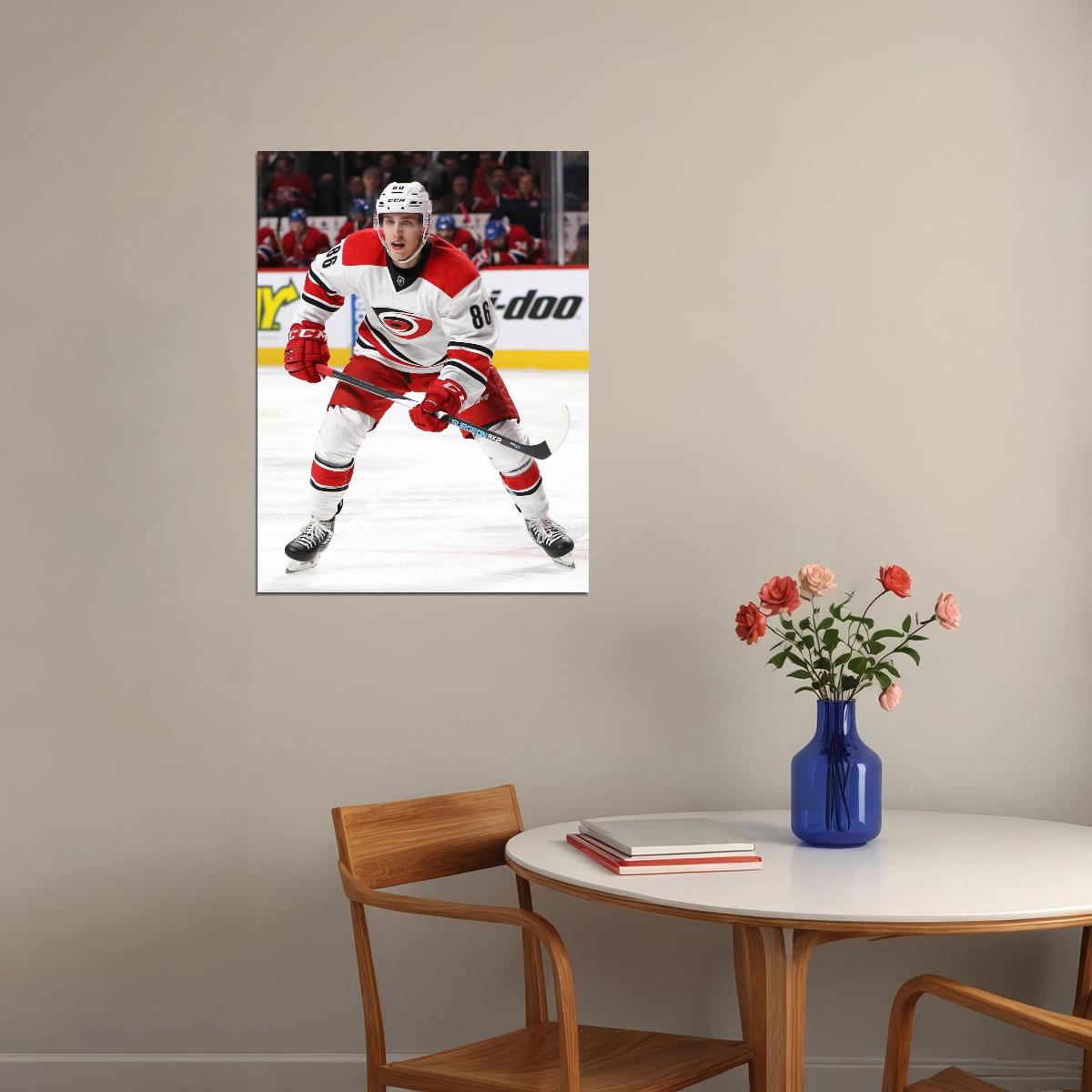 Teuvo Teravainen Famous USA Hockey Player Poster North America Hockey HD Photo Print