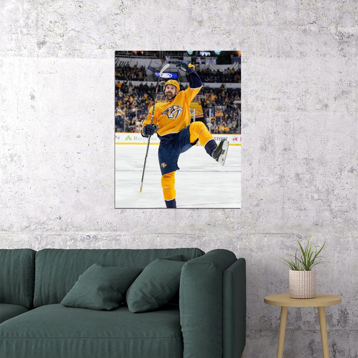 Filip Forsberg Victory Dance Famous USA Hockey Player Poster North America Hockey HD Photo Print