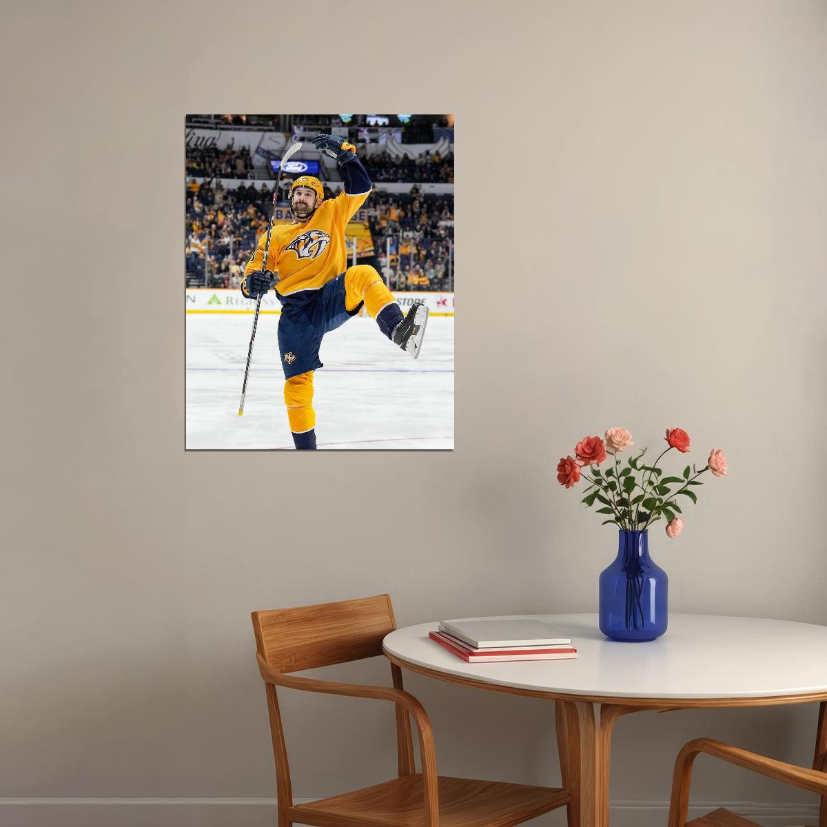 Filip Forsberg Victory Dance Famous USA Hockey Player Poster North America Hockey HD Photo Print