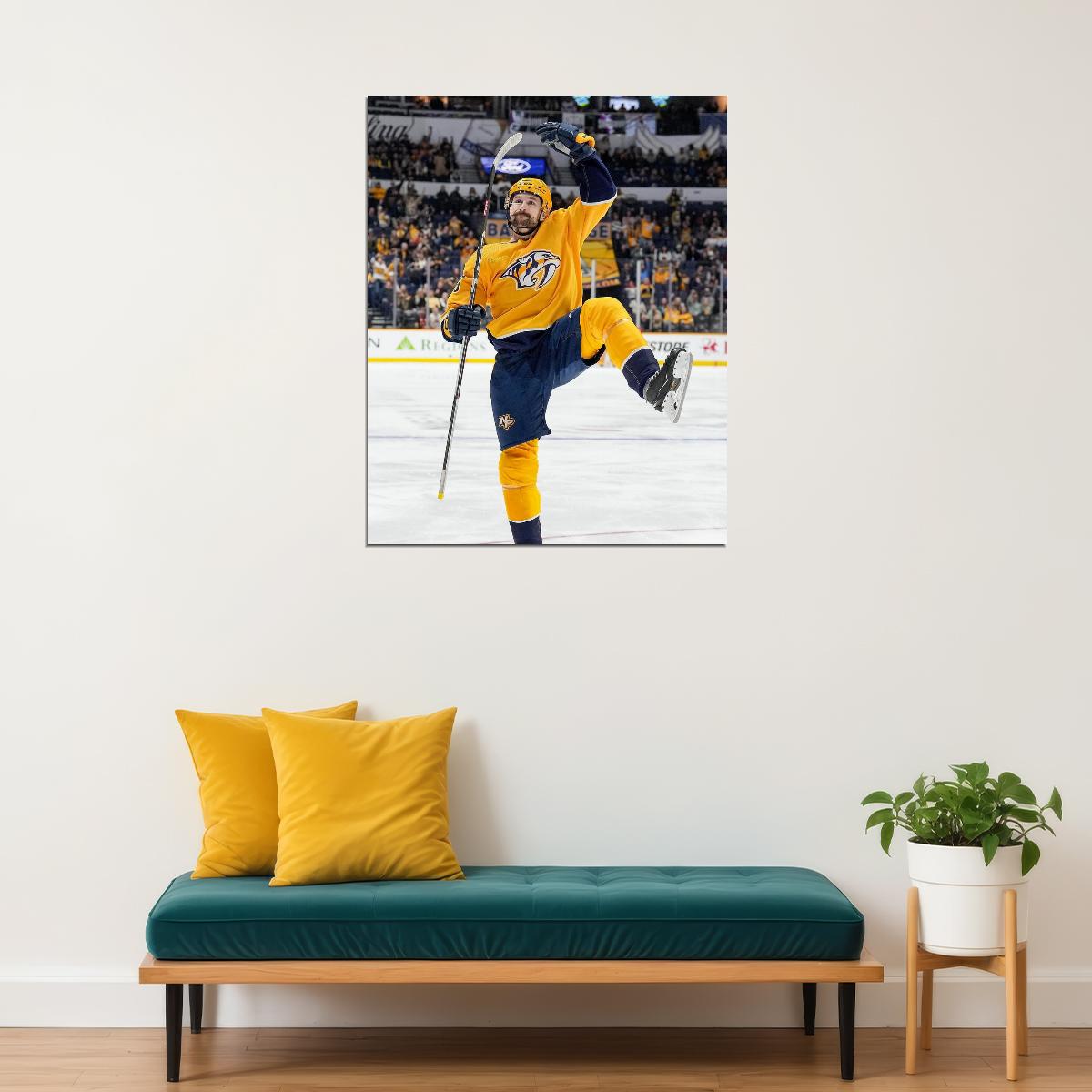 Filip Forsberg Victory Dance Famous USA Hockey Player Poster North America Hockey HD Photo Print