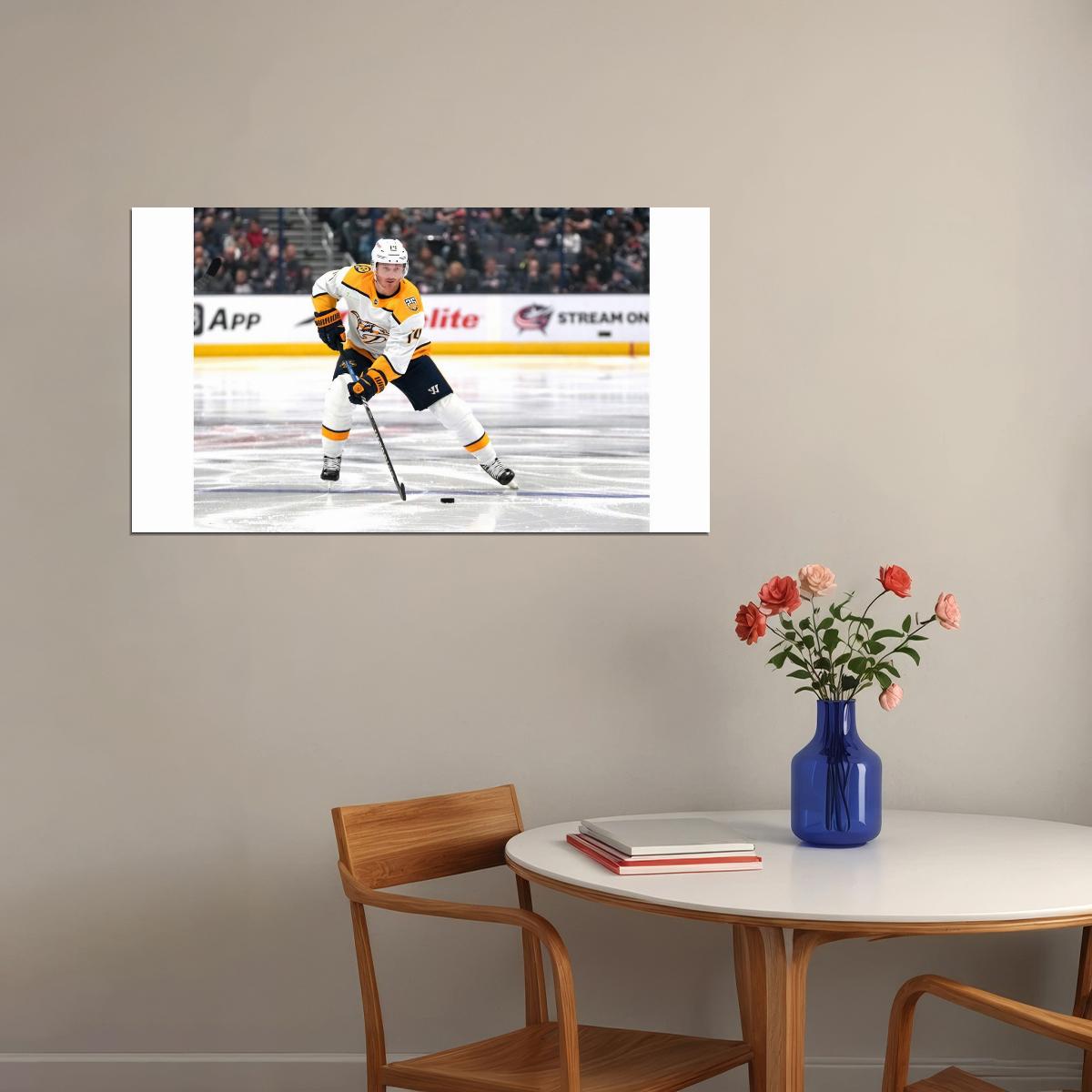Gustav Nyquist Famous USA Hockey Player Poster North America Hockey HD Photo Print