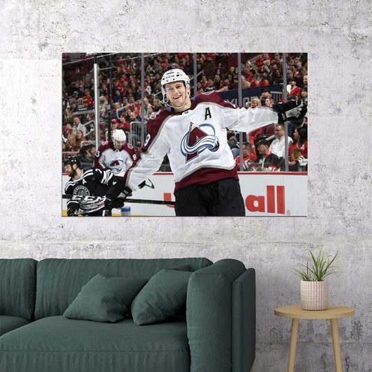 Nathan MacKinnon Famous USA Hockey Player Poster North America Hockey HD Photo Print - xonomax