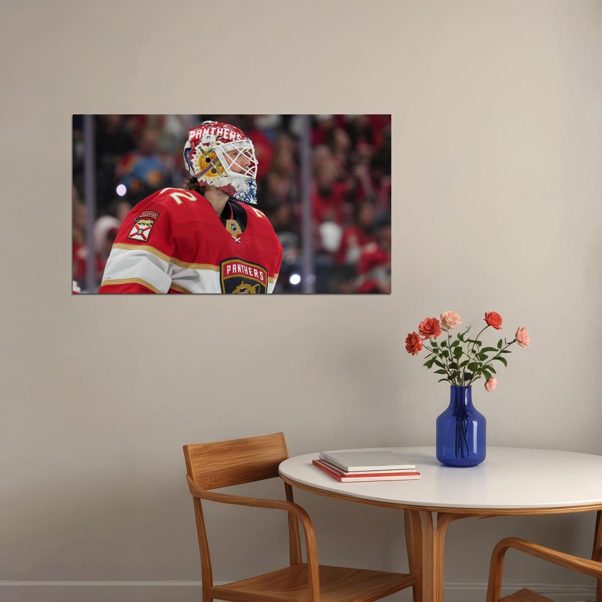Sergei Bobrovsky Famous USA Hockey Player Poster North America Hockey HD Photo Print