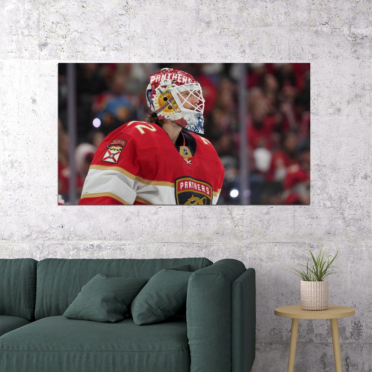 Sergei Bobrovsky Famous USA Hockey Player Poster North America Hockey HD Photo Print