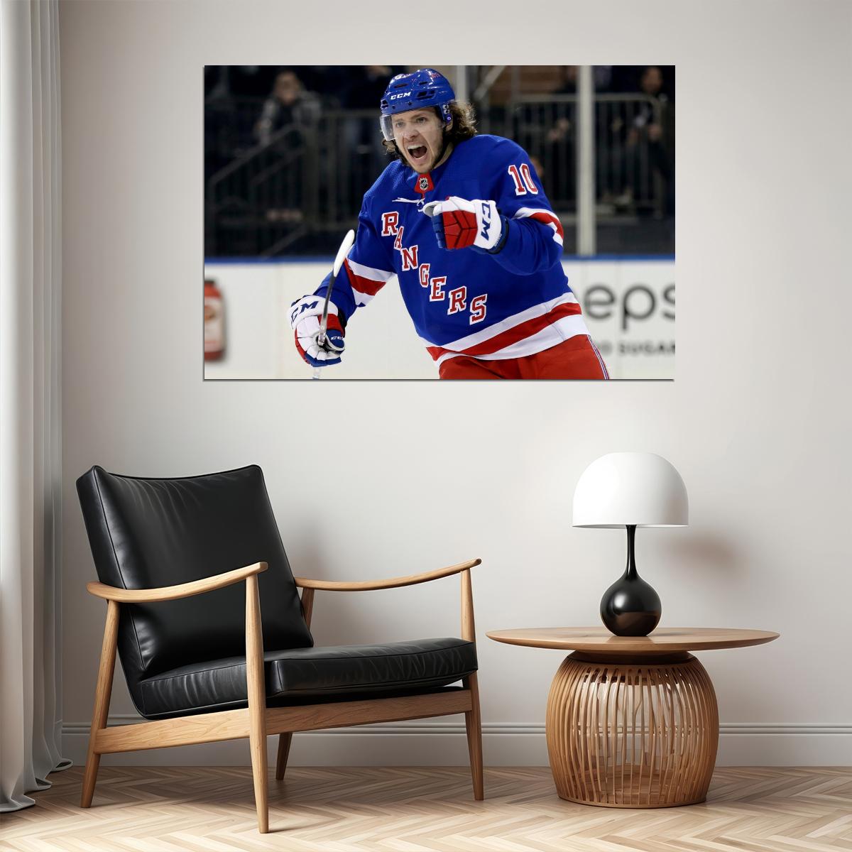 Artemi Panarin Scream Famous USA Hockey Player Poster North America Hockey HD Photo Print