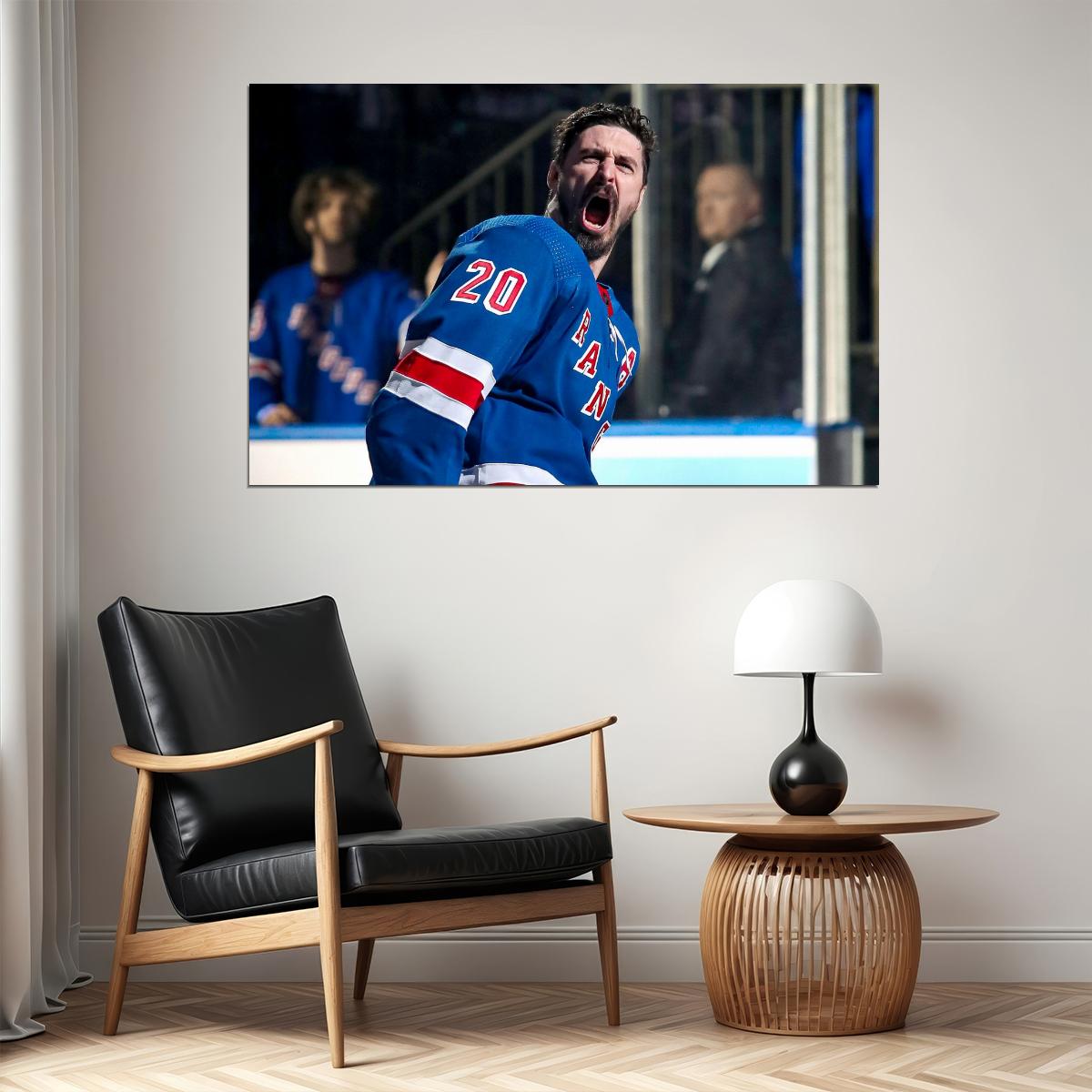 Chris Kreider Scream Famous USA Hockey Player Poster North America Hockey HD Photo Print - xonomax
