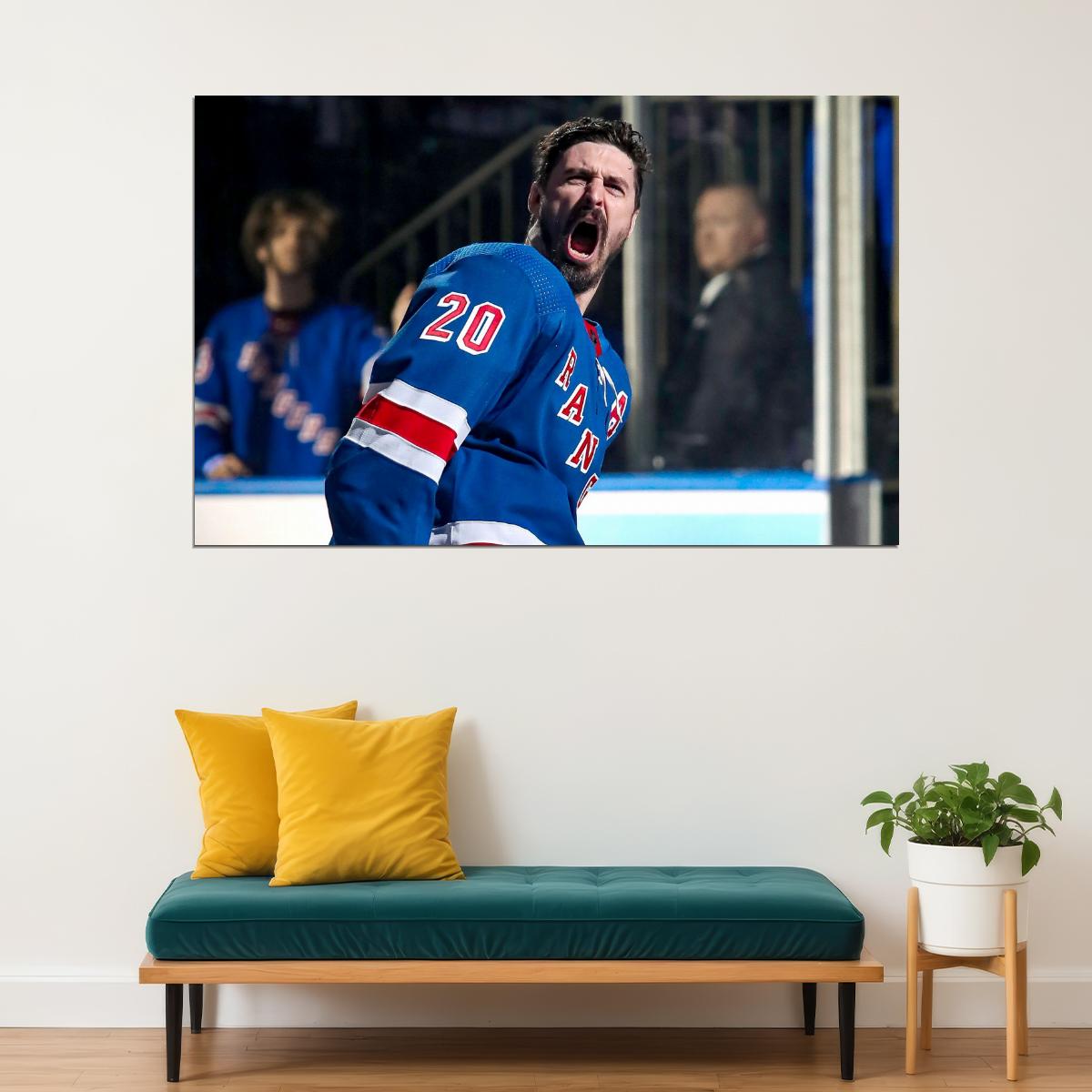 Chris Kreider Scream Famous USA Hockey Player Poster North America Hockey HD Photo Print - xonomax