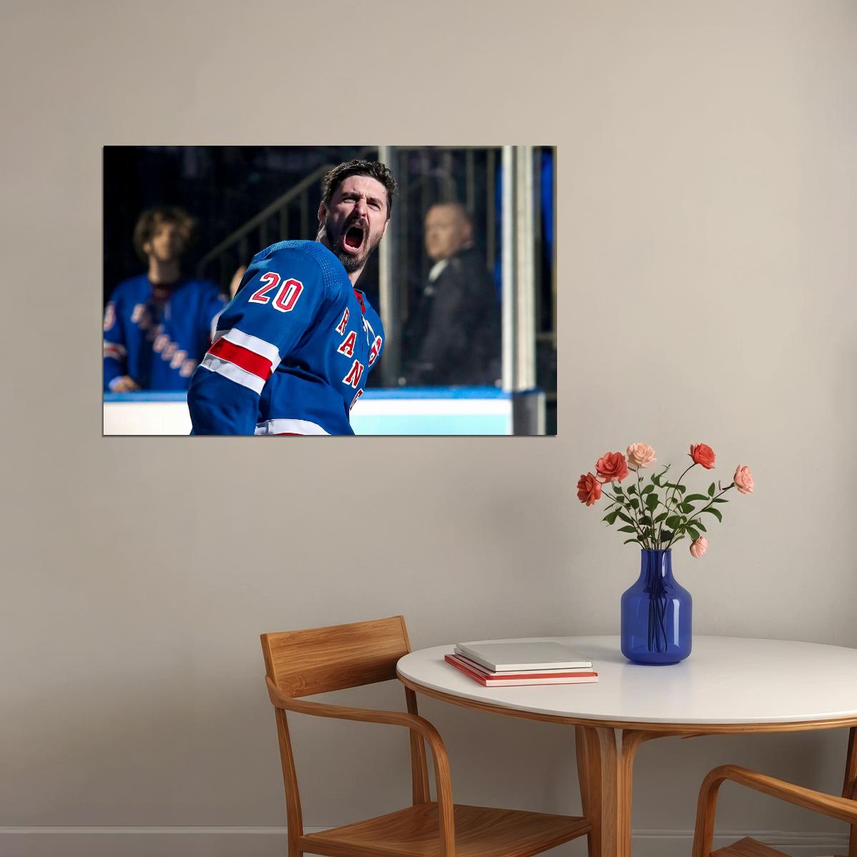Chris Kreider Scream Famous USA Hockey Player Poster North America Hockey HD Photo Print - xonomax