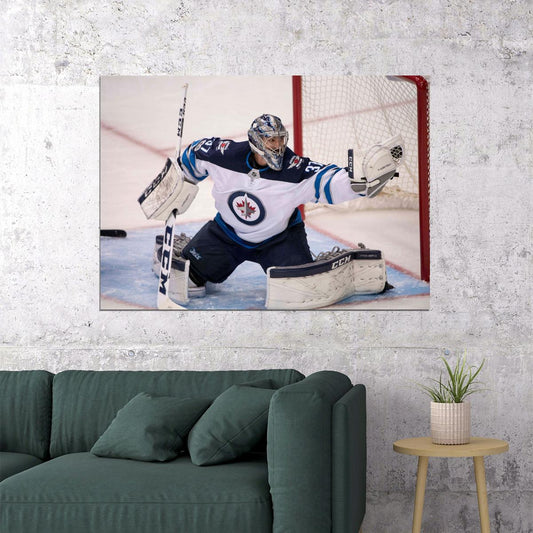 Connor Hellebuyck Mask Famous USA Hockey Player Poster North America Hockey HD Photo Print - xonomax