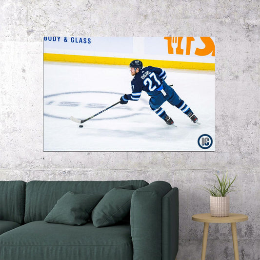 Nikolaj Ehlers Back Shot Famous USA Hockey Player Poster North America Hockey HD Photo Print - xonomax