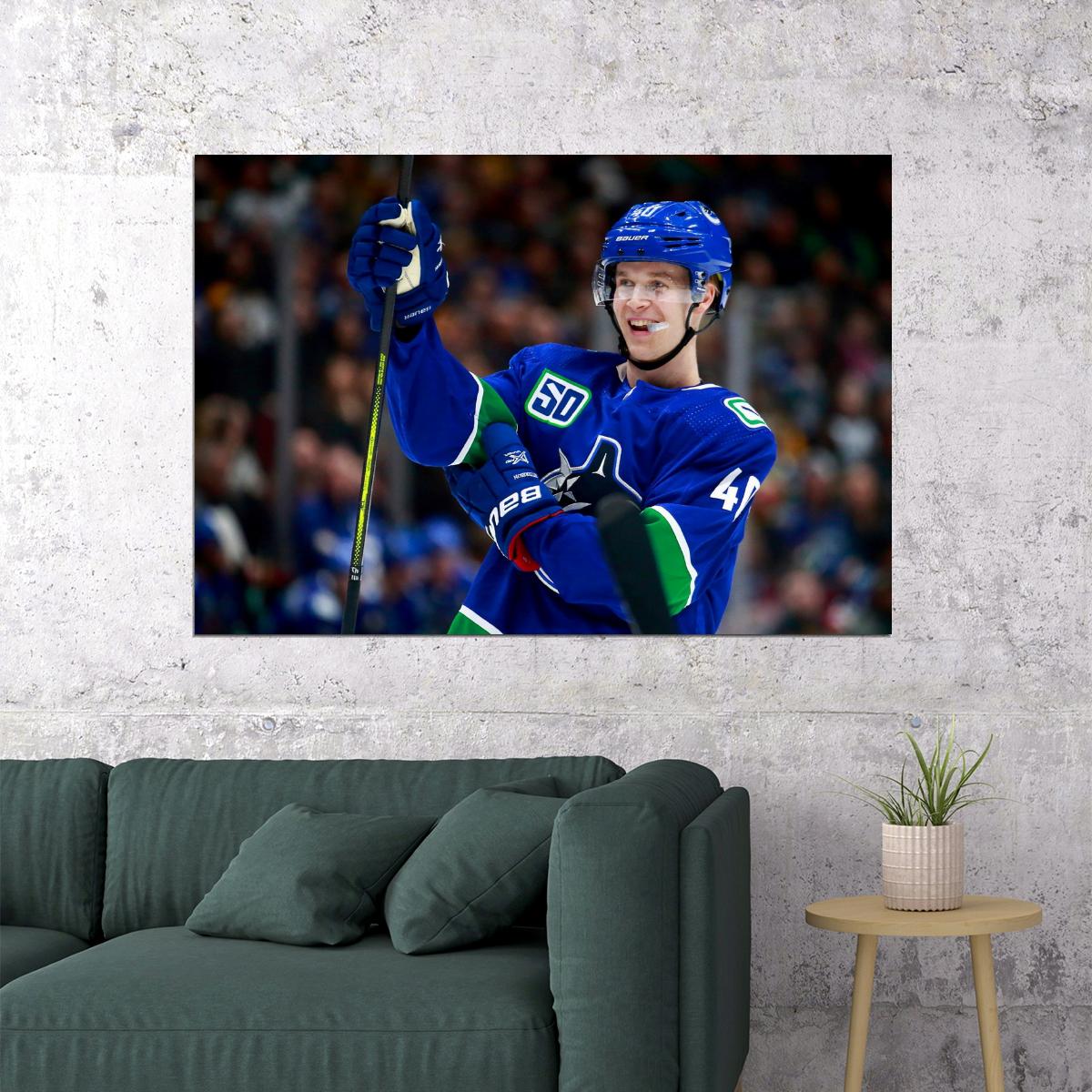 Elias Pettersson Famous USA Hockey Player Poster North America Hockey HD Photo Print - xonomax