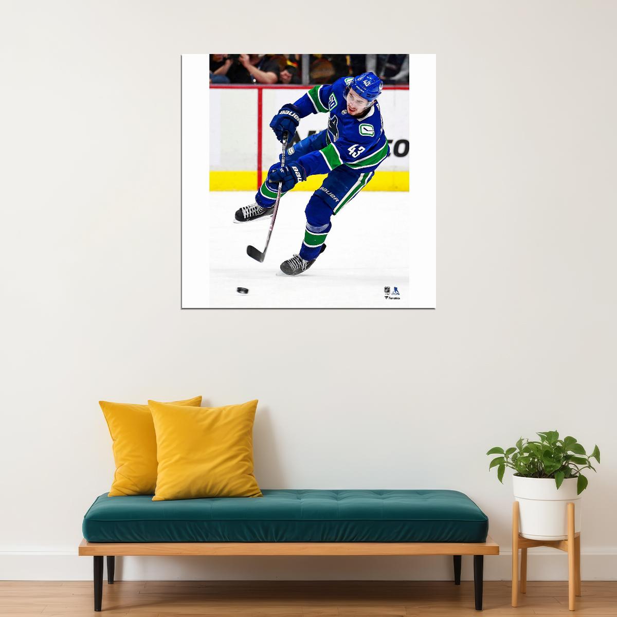 Quinn Hughes Famous USA Hockey Player Poster North America Hockey HD Photo Print - xonomax