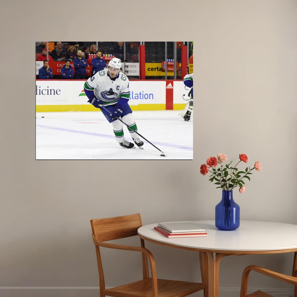 Quinn Hughes Famous USA Hockey Player Poster North America Hockey HD Photo Print - xonomax