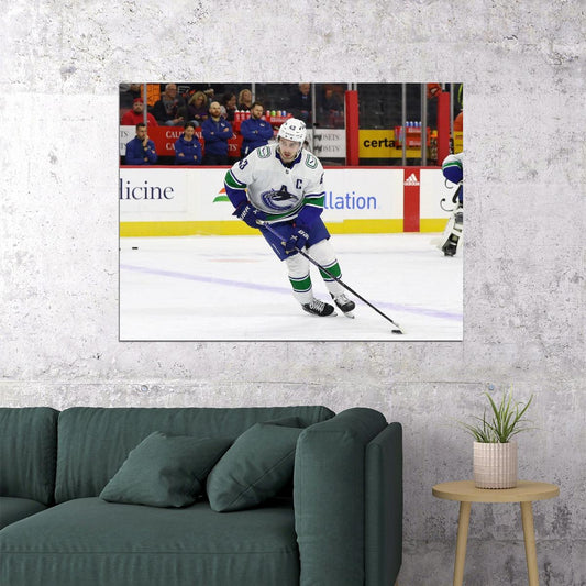 Quinn Hughes Famous USA Hockey Player Poster North America Hockey HD Photo Print - xonomax