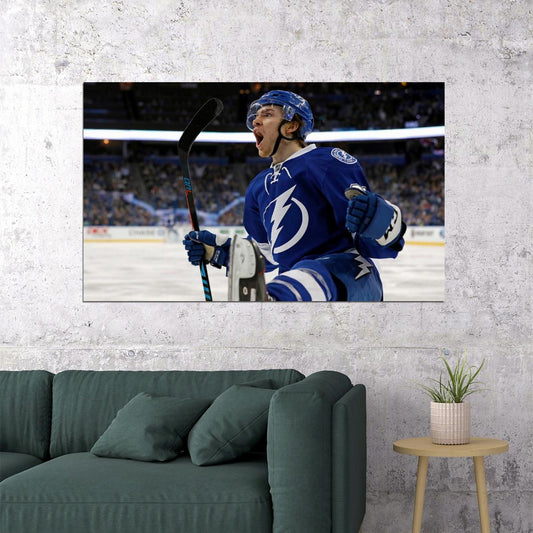 Brayden Point Scream Famous USA Hockey Player Poster North America Hockey HD Photo Print - xonomax