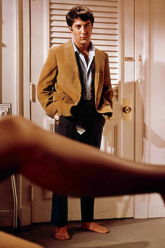 Dustin Hoffman The Graduate 1967 Movie Poster Benjamin Braddock Famous Seduction Scene Hollywood Classic Film Wall Art Print - xonomax